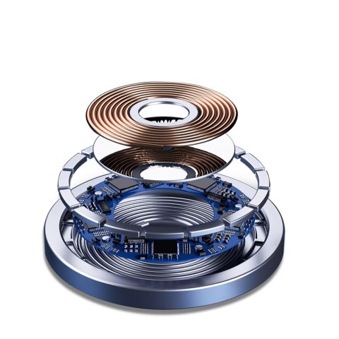 Ładowarka indukcyjna magnetyczna do telefonu MagSafe 15W czarna Ładowarka indukcyjna magnetyczna do telefonu MagSafe 15W czarna