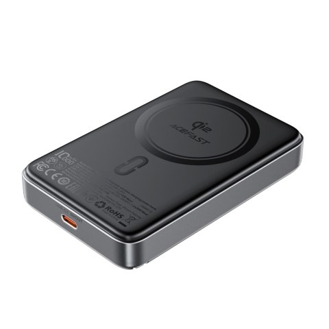 Powerbank magnetyczny 10000mAh 30W Qi2 z MagSafe - czarny