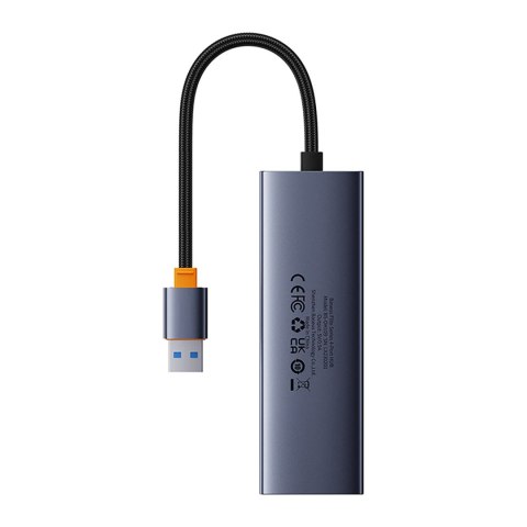 4w1 HUB adapter USB-A RJ45 - szary 4w1 HUB adapter USB-A RJ45 - szary