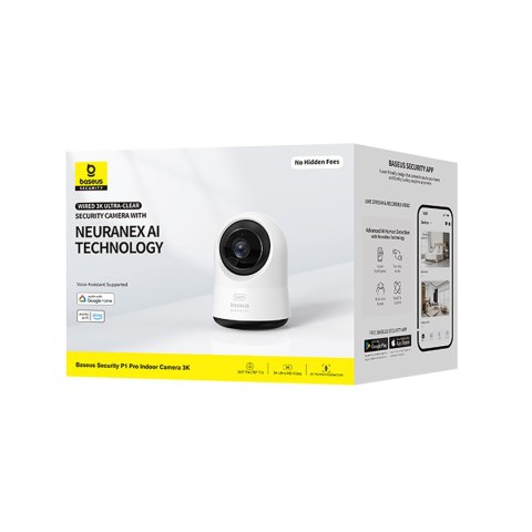Kamera wewnętrzna Security P1 Pro do monitoringu microSD Wi-Fi 3K AI - biała Kamera wewnętrzna Security P1 Pro do monitoringu microSD Wi-Fi 3K AI - biała