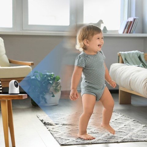 Kamera wewnętrzna Security P1 Pro do monitoringu microSD Wi-Fi 3K AI - biała Kamera wewnętrzna Security P1 Pro do monitoringu microSD Wi-Fi 3K AI - biała