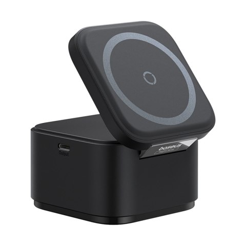 Ładowarka indukcyjna 3w1 do telefonu smartwatcha MagSafe 25W - czarna Ładowarka indukcyjna 3w1 do telefonu smartwatcha MagSafe 25W - czarna
