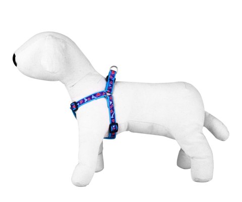 Szelki Happet S133 fiolet serca/kości 2cm Szelki Happet S133 fiolet serca/kości 2cm